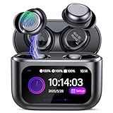 ZYHKON Wireless Earbuds Bluetooth 5.4 in Ear Touch Screen Sleep Earbuds, Small Design Mini Sleep Headphones for Side Sleepers with Sleep Mode, 48H Playtime Earphones Clear Calls, 5 EQ Modes, Black