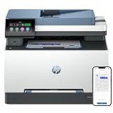 HP Color LaserJet Pro 3302sdw 499Q6F, Impresora Laser A4 Multifunción a Doble Cara automática, Escaner, Copiadora (25ppm, Wi-Fi Direct, Procesador 1,2 GHz, Memoria 512MB, Smart App) Blanca y Azul