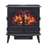 Dimplex(ディンプレックス) 電気暖炉 暖炉型ファンヒーター FortroseⅡGenⅢ 3～8畳 加湿効果 リラックス効果 リモコン付き ブラック オプティミスト FORⅡ12JGⅢ