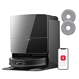 roborock Saros 10R Set Robot Aspirateur, Brosse et Serpillère Relevables et Extensibles, Triple Système Anti-Enchevêtrement, Station Multifonctionnelle 4.0, Évitement Avancé des Obstacles, 7,98cm