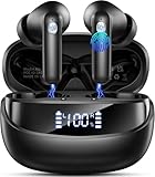 Bluetooth Kopfhörer, 2026 Kopfhörer Kabellos Bluetooth 5.4 HiFi Stereo, 50 Std Spielzeit In Ear Kopfhörer mit 4 ENC Noise Cancelling Mics, IP7 Wasserdicht Kabellose Kopfhörer, Ohrhörer mit LED-Anzeige