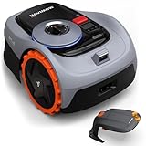 Segway Navimow i105E et Garage S, Robot Tondeuse sans Fil périphérique, rec. 500 m², Max. 600 m², RTK+Vision Tondeuse Robot Gazon, IA cartographie Automatique, Limite virtuelle, Gestion multizone