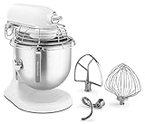 【日本国内正規輸入品】 キッチンエイド(Kitchen Aid) KitchenAid 業務用 7.6Lスタンドミキサー3種アタッチメント ボゥルガード付き KSM8WH