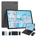 LEVIRTU Tablet 10,4 Pollici Android 14 con 36GB RAM+256GB ROM (2TB TF) Octa-Core 2.0 GHz, 2K FHD,4G LTE+5G WiFi, GPS, 13MP+8MP, 8000mAh, Widevine L3, Tablet in offerta con tastiera-Noir