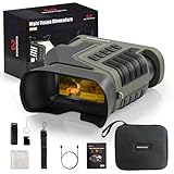 WOSPORTS 4K Night Vision Goggles, up to 80X Total Magnification, 64GB TF Card, 1315FT Infrared Night Vision, Ideal for Camping & Outdoor Use