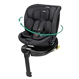 Bebeconfort RevolveFix Plus 360 i-Size, Siège Auto Pivotant 360, 0-12 Ans, 40-150 cm, Siège Auto ISOFIX, Jambe de Force, Rotation 360, 6 Positions Inclinaison, 12 Positions Appui-tête, Full Black