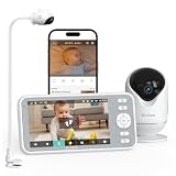 Dr.Care Baby Monitor WiFi 1080p 5", App, supporto a clip, allarme movimento