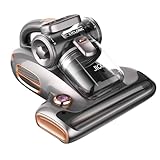 JIGOO Aspirateur Anti Acariens pour Matelas avec Lumière UV, 700W 15kpa Punaise de Lit élimine 99,9%, Affichage LED, 72dB Design Silencieux sans Bruit