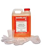Rootblast Home & Garden Glyphosate Weedkiller | Commercial Strength Weed Killer | Treats up to 3332 sq.m | 2 x 1 Litre Bottle + Complimentary Measuring Cup & Gloves, White