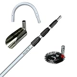 FenWi 8m Teleskop Dachrinnenreiniger Set mit Teleskopstange Dachrinnenschaufel und Bürste zur Dachrinnen-Reinigung in großen Höhen ohne Leiter