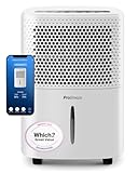 Pro Breeze® 12L/Day Dehumidifier with Automatic Humidity Sensor & Display, Smart App, 24-hour Timer, Laundry Drying, Continuous Drainage - WINNER OF THE WHICH? BEST BUY AWARD