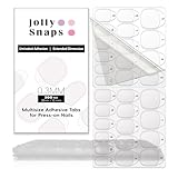 Jolly Snaps 300PCS Nail Adhesive Tabs Extra Strong | 10 Sheets Nail Sticky Tabs for Press Ons | Ultra Thin, Waterproof & Easy to Use Press On Sticky Tabs for Nails