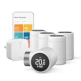 tado° Smartes Heizkörper-Thermostat X 5er Pack – Starter Kit mit Bridge X Heizungssteuerung per App und Smart Speaker (Alexa, Siri, Google Assistant), Energie sparen, DIY Installation, Matter & Thread