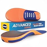 Dr. Scholl’s Advanced Pain Relief Insoles for Men Women, Heavy Duty Orthotics Inserts for Work Shoes & Boots, Plantar Fasciitis & Arch Support, Flat Feet, Shock-Absorbing, Supports up to 340 lbs