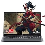 TIVIQUE Ordenador Portátil Gaming 15.6 Pulgadas Ryzen 7 7730U (16 Hilos, hasta 4.75 GHz),16 GB RAM DDR5, 512 GB SSD (Ampliable a 4 TB),Teclado Retroiluminado, WiFi 6.0
