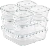 iwaki(イワキ) 耐熱ガラス 保存容器 アーバンクリア 7個セット パック&レンジ F-PRN7-UCL