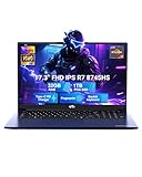 NIMO 17.3" Light-Gaming-Laptop, 8 Cores AMD Ryzen 7 8745HS 32GB DDR5 RAM 1TB SSD (Beat R9 6900HX, up to 4.9GHz) Radeon 780M GPU IPS FHD Computer with 100W Type-C Fingerprint, Backlit Keyboard