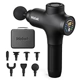 Mebak 3 Massage Gun, Massage Gun Deep Tissue for Athletes, Professional Muscle Percussion Massager, Massager for Shoulder Leg Back Body Pain Relief, Quiet Portable Sport Tool, Gifts for Him