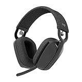 Logitech Zone Vibe 100 Lightweight Wireless Over Ear Headphones with Noise Canceling Microphone, Advanced Multipoint Bluetooth Headset, Works with Teams, Google Meet, Zoom, Mac/PC - Graphite