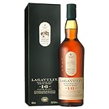 Lagavulin 16 Jahre Islay Single Malt Scotch Whisky, 43 % Vol, vol| rauchig, intensiv, torfig, süßer und salziger Single Malt Whisky, in Geschenkbox, gereift in Eichenfässern, 700ml