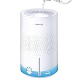 No White Dust Evaporative Tech, AEOCKY Mist-Free Humidifier for Baby, 4.5L with Humidistat, Dry Filter & Self-Clean Mode, Timer, Sleep, Auto Mode for Bedroom, Home, Nursery