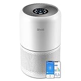 LEVOIT Purificador de Aire con Filtro HEPA Core 300S, Compatible Alexa y APP, Modo Inteligente, 22dB Modo de Sueño Silencioso, Elimina 99.97% de Alergia Polen Ácaros Humo Pelo de Mascota, Bajo Consumo