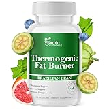 Thermogenic Fat Burner Brazilian Lean, Weight Loss Pills for Women, Waist Trimmer & Supplements for Bloating for Women & Men, 60 Capsules