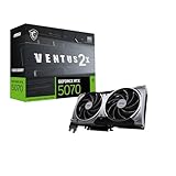 MSI GeForce RTX™ 5070 12G VENTUS 2X OC Scheda Video – GDDR7, 28Gbps, PCIe 5.0, HDMI 2.1, DP 2.1, 6144 CUDA Cores, 192-bit, Torx FAN 5.0, Zero Frozr, Afterburner, Metal Backplate, 650W PSU raccomandato