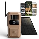 Loatos 48MP Trail Camera, AI Animal Detection Cellular Trail Camera 2K Live 4G LTE Built-in-SIM Real-Time Alart 0.1s Trigger Game Camera with Night Vision Motion Activated Waterproof IP66 Trail Cam