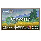 Hisense 55S7NQ 139 cm (55 Zoll) Canvas TV, 4K QLED, Wide Color Gamut, Dolby Vision IQ, 144 Hz, DVB-T2/T/C/S2/S Tuner, Wifi, HDMI 2.1, HLG, HDR10/HDR10+ Adaptive, VIDAA, Alexa Built-in, Filmmaker Modus