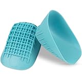 Heavy Duty Heel Cups for Heel Pain Relief & Support - Gel Cushion Shoe Inserts for Severs Disease & Plantar Fasciitis - Strong Honeycomb Pad for Women, Men, Kids - Fits Any Shoes - HSA/FSA Elegible