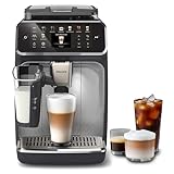 Philips 5500 Series Bean to Cup Coffee Machine – 20 Hot & Iced drinks, LatteGo Milk Frother, Fastest-to-Clean, 40% Quieter, Ceramic Grinder, Fully Automatic Espresso & Cappuccino maker – EP5546/70