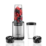 Ufesa Nutrimix Batidora de Vaso Individual, Extractor de Nutrientes y Vitaminas Multifuncional, 900W de Potencia, Cuchillas en Acero Inoxidable, Batidos y Smoothies, Tritura Hielo, Accesorios 6 en 1
