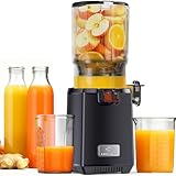 LINKChef Extracteur de Jus Lent à Froid, Ouverture 130 mm, Extracteur de Jus de Fruits et Légumes, Capacité 1,8 L, 250W Slow Juicer Machine avec fonction inversion, facile à nettoyer, Sans BPA