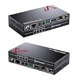 AV Access 4K HDMI Extender mit LAN Port bis 100m, 4K60Hz /1080P@120Hz, HDR10 und 3D Effekt, EDID Verwaltung, 2-Wege PoE + IR +RS232, HDCP 2.2, über Ethernet Cat5e/6a/7 Kabel(4KEX100-L)