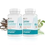 Better Bladder Control Supplement for Women & Men – Bladder Support Supplement to Help Reduce Urinary Leaks, Frequency & Urgency - 120 Count (2 Bottles)