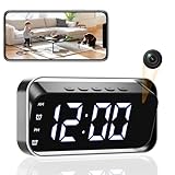 Tccbac 4K HD Hidden Camera,Spy Camera Wifi Hidden With Night Vision Motion detection/Real Time Video/Cloud&SD Storage For Home Surveilance,Mini Nanny Cam With App Control