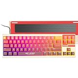 UNIQMAG ゲーミングキーボード 磁気スイッチ バネなし 71キー PBTキーキャップ ラピッドトリガー マグレブ TMR アクチュエーションポイント 調整可能 CNCアルミ 8Kポーリングレート RGB 磁気浮上メカニカルキーボード ブラウザ上で設定が可能 有線 Windows/Mac対応 FPS・MOBA向け - UQ71R