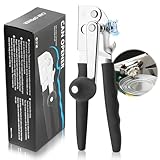 Roryimke Commercial Can Opener Manual Heavy Duty Stainless Steel Handheld Smooth Edge Can Opener for Seniors for Kitchen