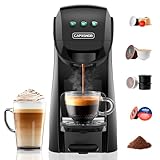 Warriors1 5 in 1 Multi Kapselmaschine für Nespresso OL, Dolce Gusto, Lavazza A Modo Mio, FAP Espresso Point Kapseln und Gemahlen Kaffee, 20 bars, 0,82 L, Automatische Kaffeemaschine für Zuhause & Büro
