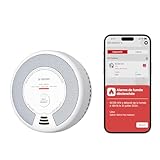 X-Sense Wi-FI Détecteur de Fumée et de Monoxyde de Carbone Connecté avec Pile remplaçable, Détecteur Combiné Intelligent Compatible avec l’Application X-Sense Home Security, SC06-WX, Lot de 1