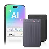 Plaud Note AI Voice Recorder, Voice Recorder w/Case, App Control, Transcribe & Summarize with AI Technology, Support 112 Languages, 64GB Memory, Lectures, Meetings, Calls, Black, Non-Pro Version