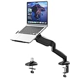 STANDOPIA 2 in 1 Laptop Halterung Schreibtisch, für 11.6-17.3'' Notebook & 17-32'' Monitor, Laptop Arm Halterung hält bis zu 9 KG, VESA 75/100 mm, Tischklemme und Ösenbefestigung