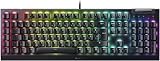 Razer BlackWidow V4 X - Clavier Gaming Mécanique Chroma RGB (Switchs Mécaniques Verts, 6 Touches Macros Dédiées, Touches ABS à Double Injection) FR-Layout | Noir