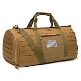 QT&QY 40L Borsa Tattica Militare per Uomini - Duffle Sportiva da Palestra, Fitness, Viaggio con Scomparto per Scarpe - Ideale per Pallacanestro, Calcio, Weekender