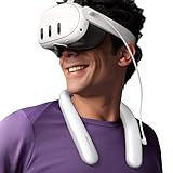 JSAUX Battery Pack for Meta Quest 3S/3/2, 10000mAh PD Fast Charger Battery Pack (Extra 4-6 H Playtime), Hanging Neck Power Bank Compatible with Meta Quest 3S/3/2, HTC Vive, PSVR 2 - Infrared Function