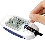 BLUEZY Misuratore di Glucosio nel Sangue 5-in-1 Kit di Test del Colesterolo Analizzatore di Analisi del Sangue Monitor di Emoglobina, misuratore colesterolo e trigliceridi