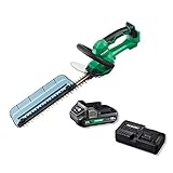 HiKOKI(ハイコーキ) 18V 充電式 ヘッジトリマー 植木バリカン 刈り込み幅 350mm 切断径15mm 2.0Ah蓄電池・充電器付き CH1835DA(BG)