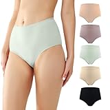 BATTEWA Washable Absorbency Incontinence regular Underwear for Women, Reusable Leak Proof Protection Panties for Bladder Leakage(5Color, Large, 5 Pack)