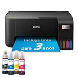 Epson Impresora multifunción EcoTank ET-2862 A4 con depósito de Tinta, conexión Wi-Fi y hasta 3 años de Tinta incluida